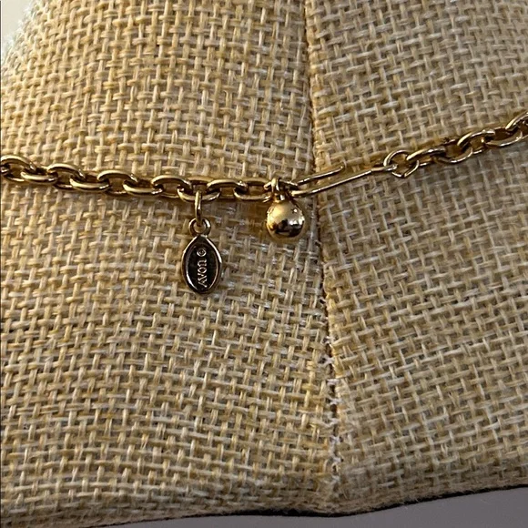 Avon come summer green white lucite necklace on goldtone chain circa 1975 - Picture 6 of 10